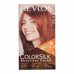 Revlon Colorsilk Beautiful Color odtenek 45 Bright Auburn darilni set barva za lase Colorsilk Beautiful Color 59,1 ml + razvijalec barve 59,1 ml + balzam 11,8 ml + rokavice
