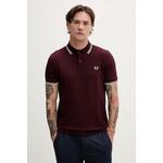 Majica FRED PERRY Twin Tipped Fred Perry Shirt Oxblood S
