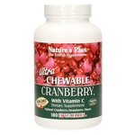 Ultra Chewable Cranberry with Vitamin C, žvečljive tablete - 180 tab. liz.
