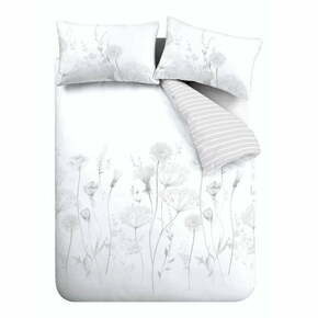 Bela in siva posteljnina Catherine Lansfield Meadowsweet Floral