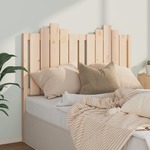 Greatstore Vzglavje za posteljo, 126x4x110 cm, masivni borov les