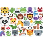 WEBHIDDENBRAND EUROGRAPHICS Puzzle Emoji živali 100 kosov
