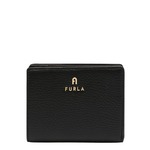 Usnjena denarnica Furla ženski, črna barva - črna. Mala denarnica iz kolekcije Furla. Model izdelan iz naravnega usnja.