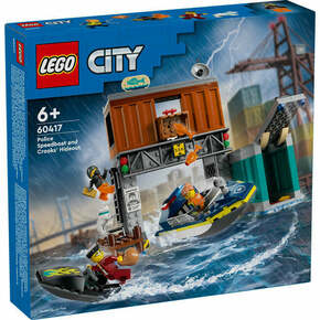 LEGO® City 60417 Policijski hitri čoln in roparsko skrivališče