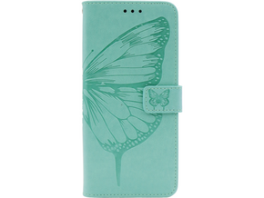 Chameleon Samsung Galaxy A22 5G - Preklopna torbica (WLGO-Butterfly) - turkizna