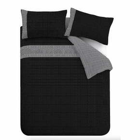 Črna posteljnina za zakonsko posteljo 200x200 cm Artemis – Catherine Lansfield