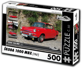 WEBHIDDENBRAND RETRO-AUTA Puzzle št. 50 Škoda 1000 MBX (1967) 500 kosov