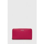 Denarnica HUGO ženski, rdeča barva - roza. Velika denarnica iz kolekcije HUGO. Model izdelan iz ekološkega usnja.
