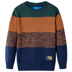 VidaXL Otroški pulover pleten večbarven 104
