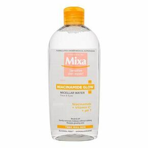 Mixa Niacinamide Glow Micellar Water vlažilna in posvetlitvena micelarna vodica za utrujeno kožo 400 ml