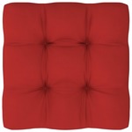 vidaXL Blazina za kavč iz palet rdeča 60x60x12 cm