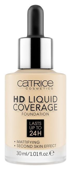 Catrice HD Liquid Coverage puder 30 ml odtenek 002 Porcelain Beige