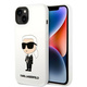 Karl Lagerfeld iphone 14 plus 6,7" hardcase bel/white silicone ikonik