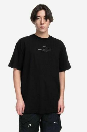Bombažna kratka majica A-COLD-WALL* Brutalist SS T-Shirt črna barva - črna. Kratka majica iz kolekcije A-COLD-WALL*. Model izdelan iz bombažne pletenine.