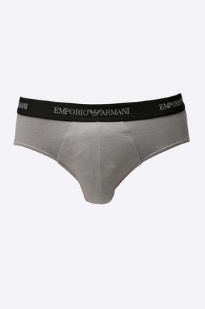 Emporio Armani Underwear moške spodnjice (2 pack) - črna. Spodnje hlače iz kolekcije Emporio Armani Underwear. Model izdelan iz gladke pletenine. V kompletu sta dva para.