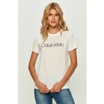 Calvin Klein Majica Core Logo K20K202142 Bela Regular Fit