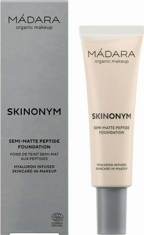 "MÁDARA Organic Skincare SKINONYM Semi-Matte Peptide Foundation - 10 Porcelain"