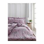 Rožnata bombažna posteljnina za zakonsko posteljo 200x200 cm Chicory – Mijolnir