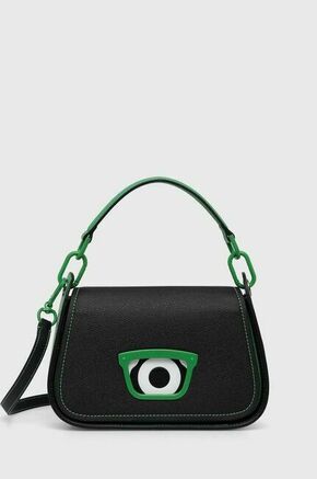Torbica Karl Lagerfeld x Darcel Disappoints črna barva - črna. Majhna torbica iz kolekcije Karl Lagerfeld. Model na zapenjanje