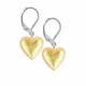 Lampglas Svetleči uhani Golden Heart s 24-karatnim zlatom v Lampglas ELH24