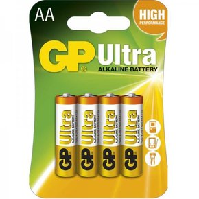 GP Ultra alkalna baterija LR6 (AA) 4 kosi