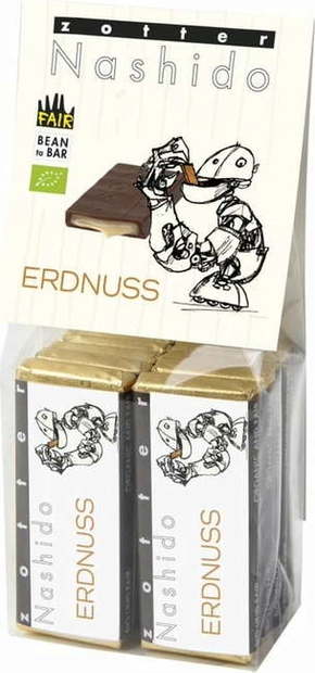 Zotter Schokoladen Bio Nashido Arašid - 85 g