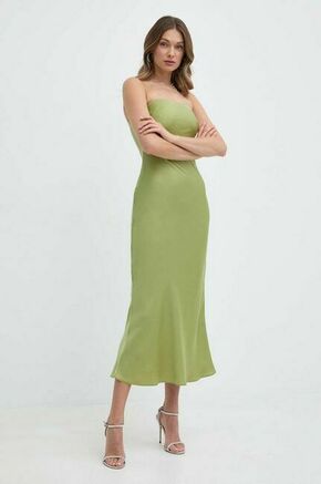Obleka Bardot CASETTE zelena barva