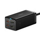 BASEUS GaN5 Pro 2xUSB-C + USB + HDMI omrežni polnilec, 67 W (črn)