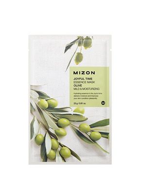 MIZON Fabric 3D maska z oljko za hidratacijo in mehčanje Joyful Time (Essence Mask Olive) 23 g