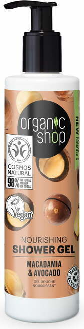 "Organic Shop Hranilni gel za tuširanje Macadamia &amp; Avocado - 280 ml"