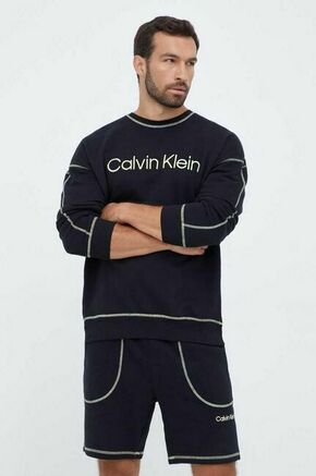 Bombažna majica Calvin Klein Underwear črna barva - črna. Pulover iz kolekcije Calvin Klein Underwear