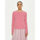 Pulover Weekend Max Mara ženski, roza barva, 2515361081600 - roza. Pulover iz kolekcije Weekend Max Mara. Model izdelan iz srednje debele pletenine. Model iz izjemno udobne tkanine z visoko vsebnostjo bombaža.