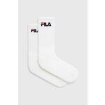 Nogavice Fila 2-pack bela barva, F4401 - bela. Visoke nogavice iz kolekcije Fila. Model izdelan iz elastičnega materiala. V kompletu sta dva para.