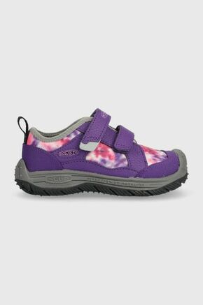 Otroški čevlji Keen vijolična barva - vijolična. Otroški čevlji iz kolekcje Keen. Model dobro stabilizira stopalo in ga dobro oblazini. Model s tekstilno notranjostjo