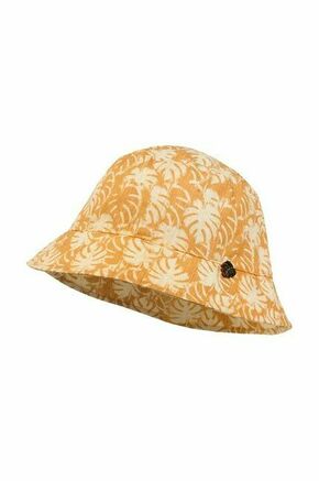 Otroški bombažni klobuk Jamiks GASPARD oranžna barva - oranžna. Otroški klobuk iz kolekcije Jamiks. Model z ozkim robom