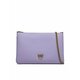Usnjena torbica Pinko vijolična barva - vijolična. Majhna torbica iz kolekcije Pinko. Model na zapenjanje, izdelan iz naravnega usnja.