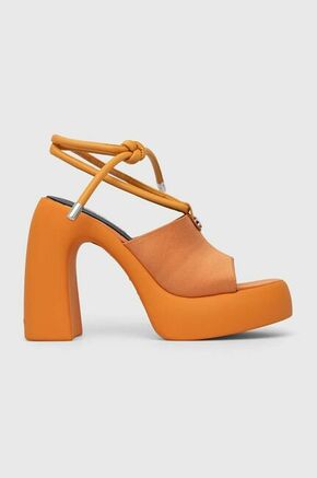 Sandali Karl Lagerfeld ASTRAGON HI oranžna barva
