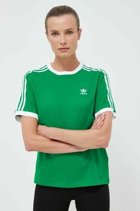 Bombažna kratka majica adidas Originals zelena barva - zelena. Kratka majica iz kolekcije adidas Originals