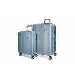 Jada Toys MOVOM Wood Steel Blue, luksuzni potovalni kovček iz ABS, 65 cm/55 cm, 5318963