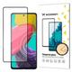 NEW Trajno kaljeno steklo 9H za celoten zaslon telefona Samsung Galaxy M53 5G s črnim okvirjem Case Friendly