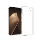 Gumiran ovitek (TPU) za Xiaomi 17T, prozoren svetleč