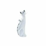 NEW Okrasna Figura DKD Home Decor Bela Mačka Romantično 30 x 40 cm 9 x 9 x 24 cm