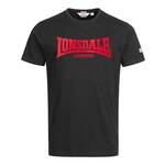 LONSDALE Majica rdeča / črna