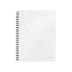Leitz "Wow" črtasti spiralni zvezek, A4, 80 listov, bel