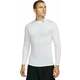 Nike Dri-Fit Fitness Mock-Neck Long-Sleeve Mens Top White/Black M Fitnes majica