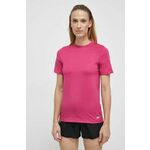 Kratka majica za vadbo Reebok Workout Ready roza barva - roza. Kratka majica za vadbo iz kolekcije Reebok. Model izdelan iz materiala, ki odvaja vlago.