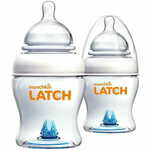 Munchkin LATCH, Komplet otroških stekleničk z ventilom proti kolikam, 120ml, od 0m+, 2kom