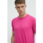 Kratka majica za vadbo Under Armour Rush Energy roza barva - roza. Kratka majica za vadbo iz kolekcije Under Armour. Model izdelan iz materiala s tehnologijo, ki podpira delovanje mišic.