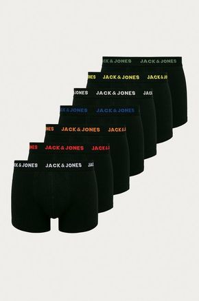 Jack&amp;Jones 7 PAKET - moške bokserice JACBASIC 12165587 Black (Velikost S)