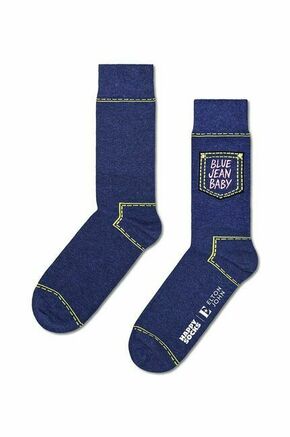 Nogavice Happy Socks x Elton John Blue Jean Baby - modra. Nogavice iz kolekcije Happy Socks. Model izdelan iz elastičnega